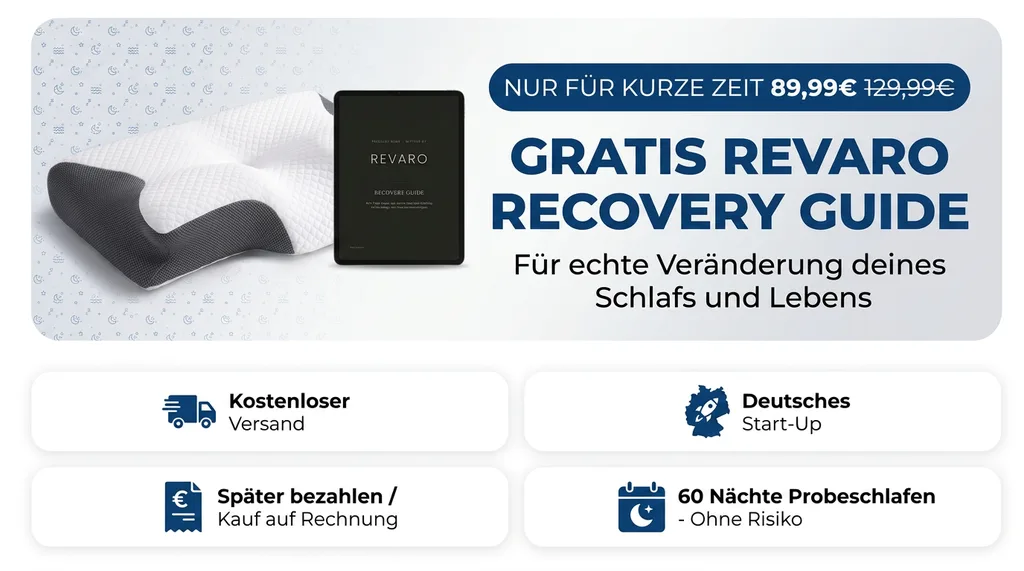 Revaro Recovery Set: Kissen mit gratis Recovery Guide, 89,99 € statt 129,99 €